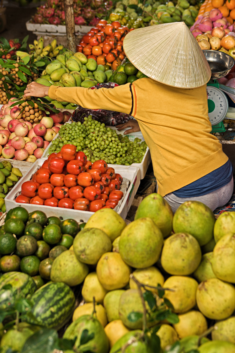 Vietnamese fruit seller